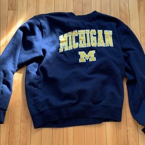 Michigan sweatshirt blue